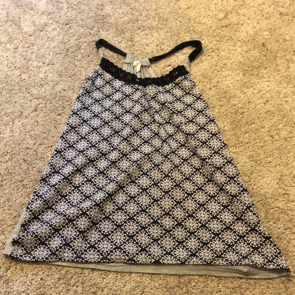 Pattern/dressy tank top